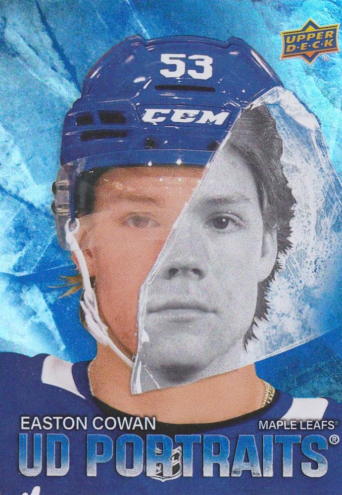 2025 Upper Deck Series 2 UD Portraits Easton Cowan #P-57 card