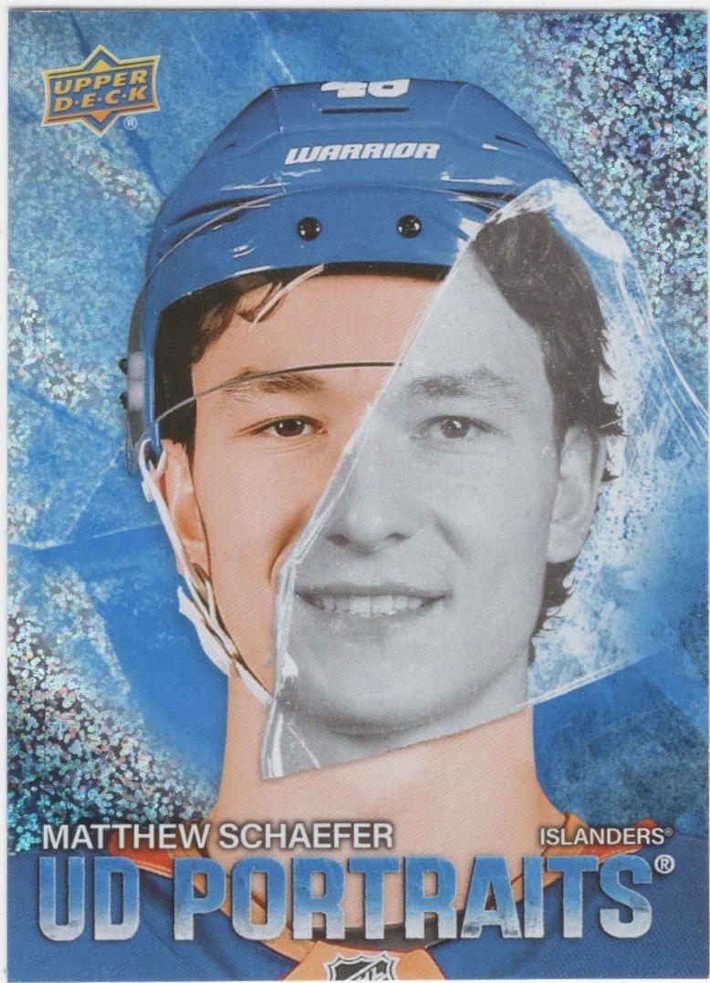 2025 Upper Deck Series 2 UD Portraits Matthew Schaefer [Speckle] #P-32 card