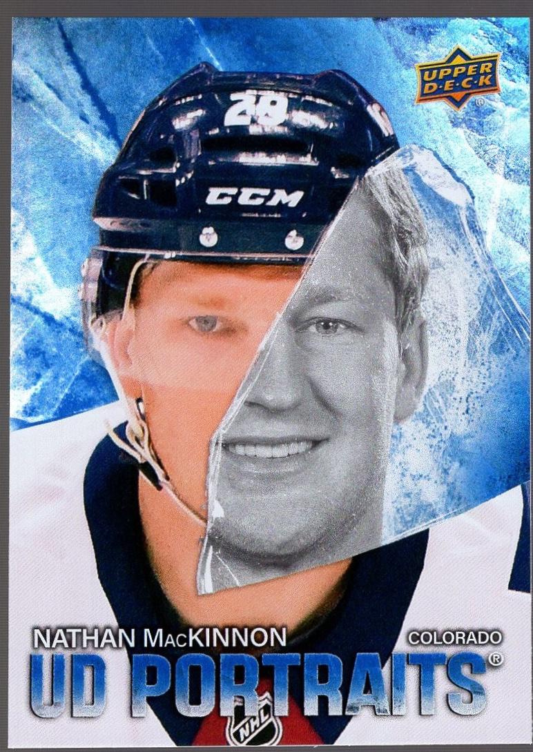 2025 Upper Deck Series 2 UD Portraits Nathan MacKinnon #P-51 card