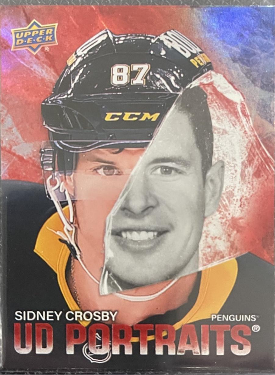 2025 Upper Deck Series 2 UD Portraits Sidney Crosby [Red] #P-33 card