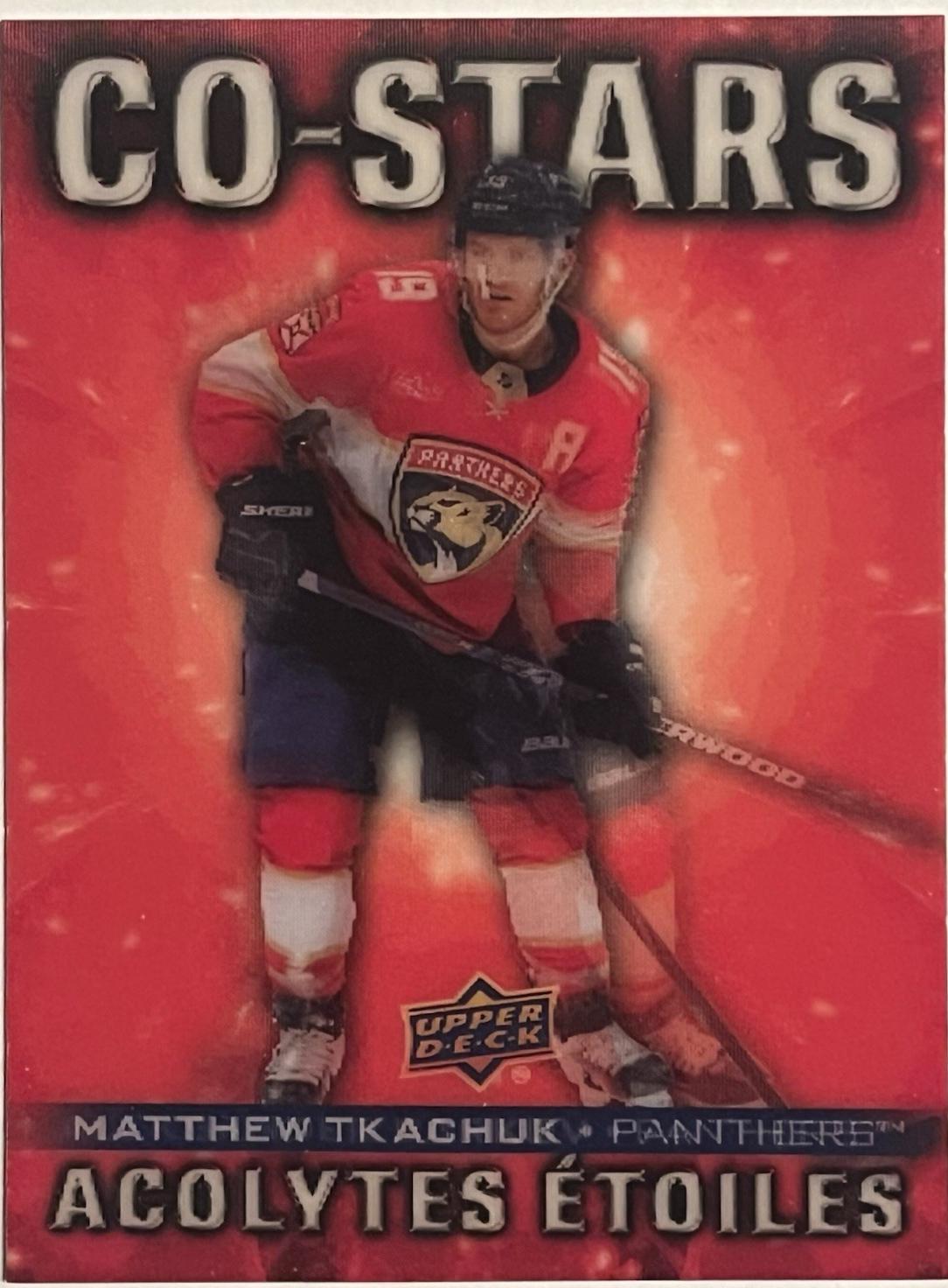 2025 Upper Deck Tim Hortons Co-Stars Matthew Tkachuk / Aleksander Barkov #CO-9 card