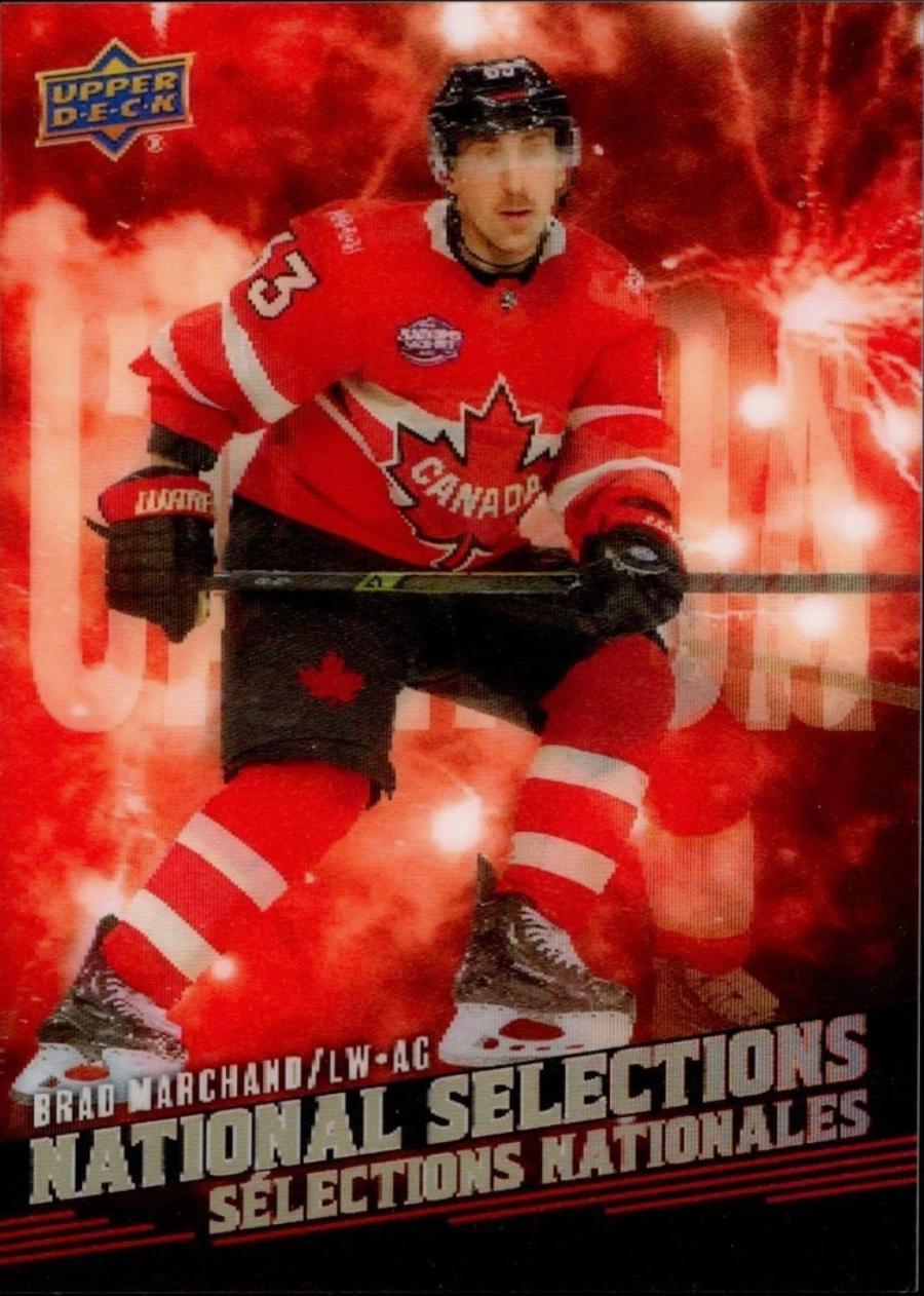 2025 Upper Deck Tim Hortons National Selections Brad Marchand #NS-8 card
