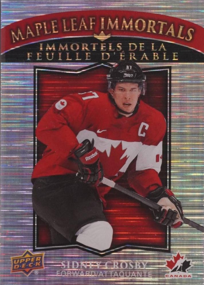 2025 Upper Deck Tim Hortons Team Canada Maple Leaf Immortals Sidney Crosby #ML-1 card