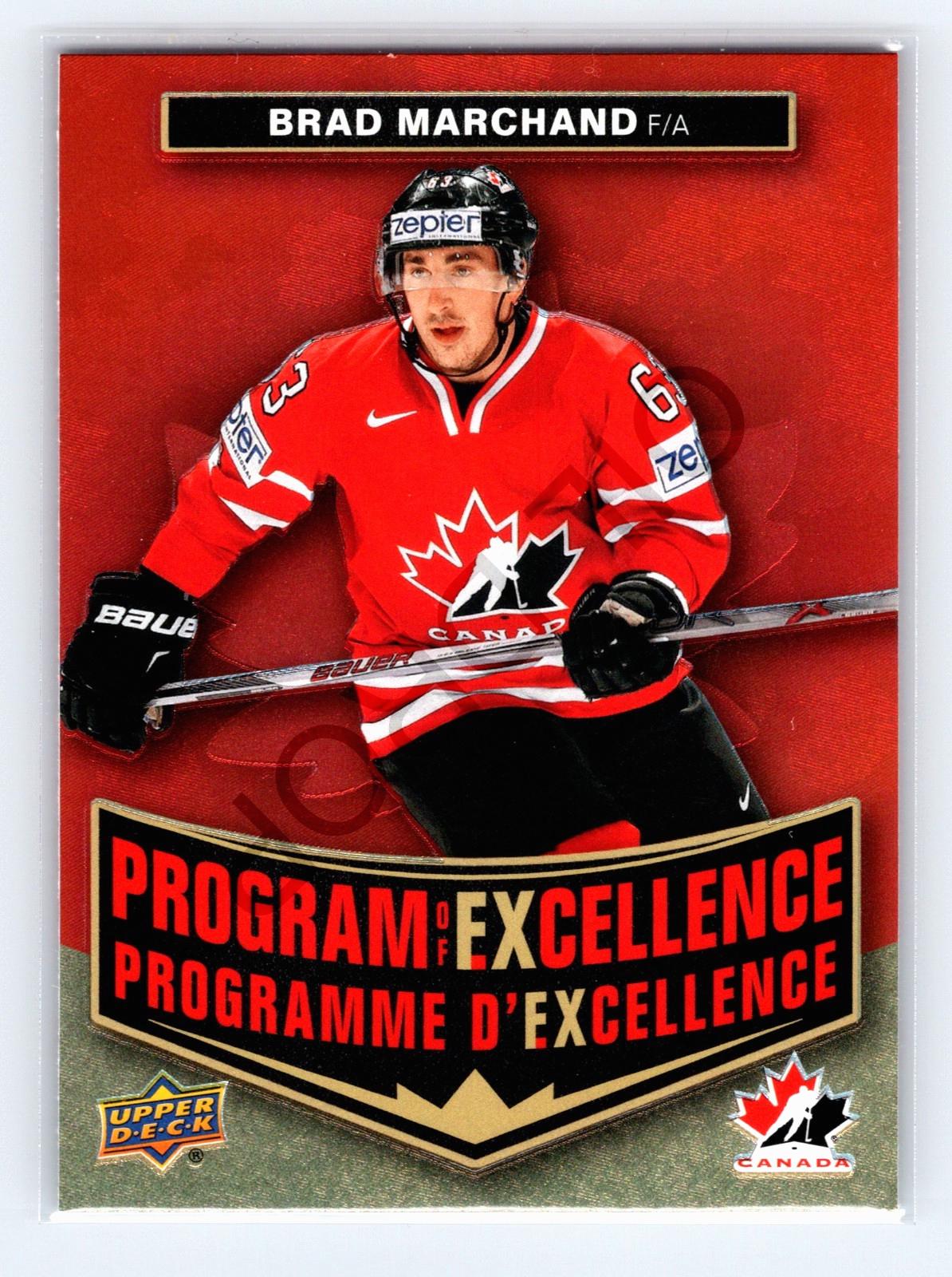 2025 Upper Deck Tim Hortons Team Canada Program of Excellence Brad Marchand #POE-2 card