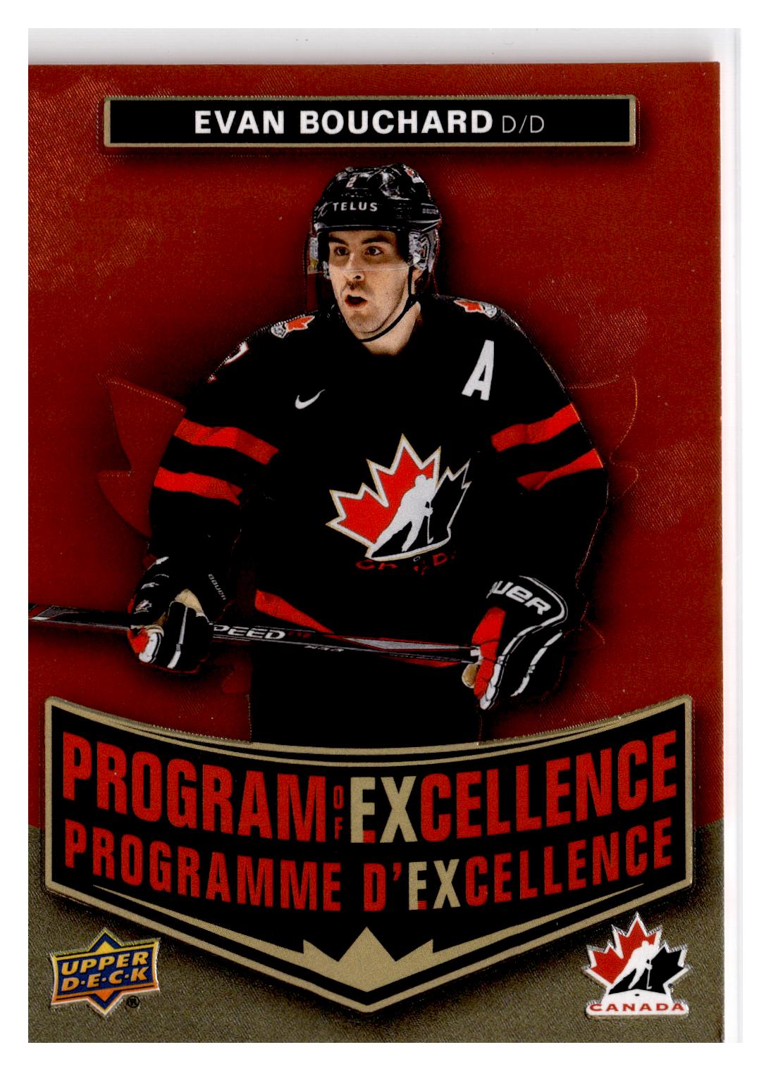 2025 Upper Deck Tim Hortons Team Canada Program of Excellence Evan Bouchard #POE-10 card