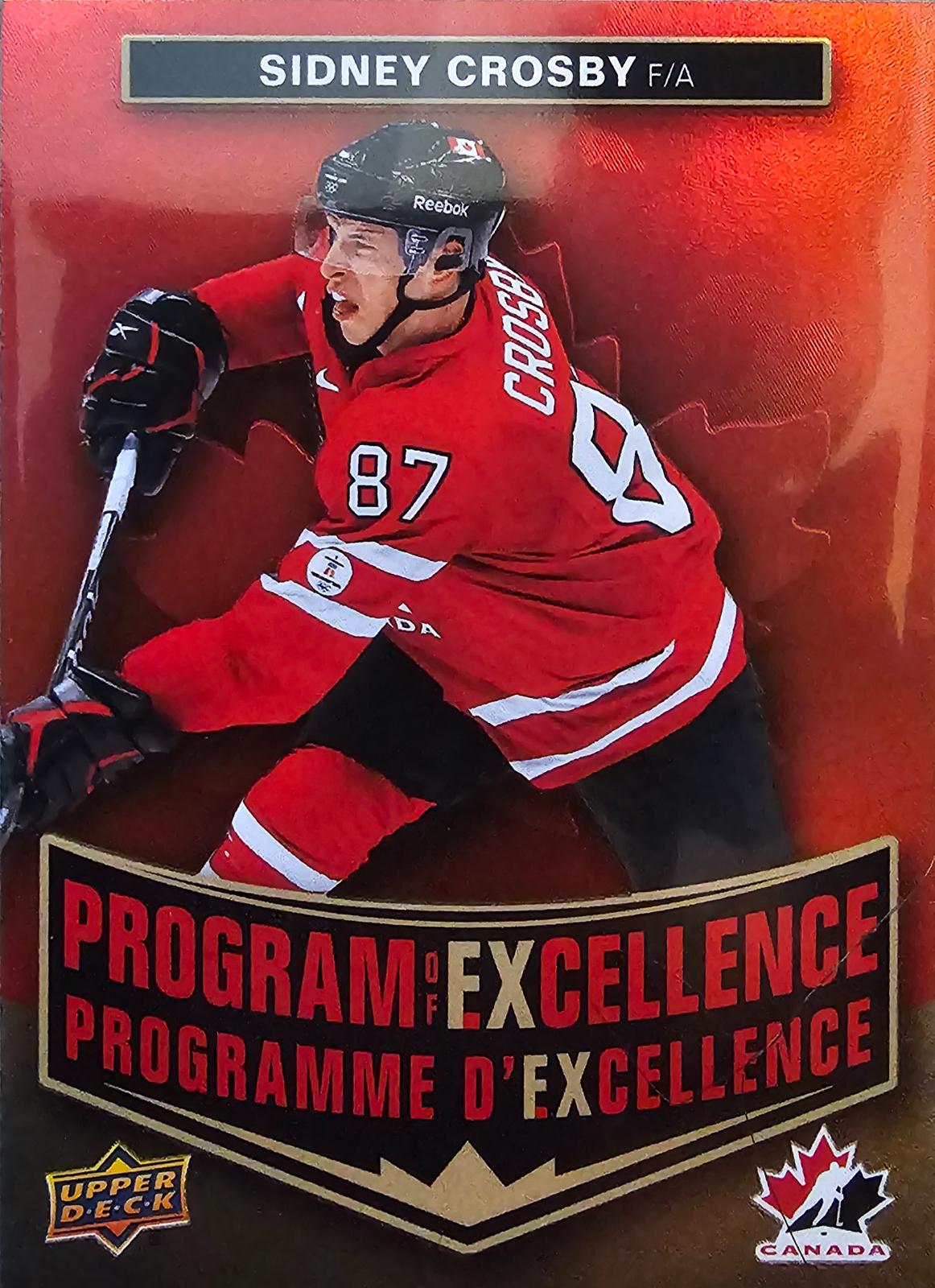 2025 Upper Deck Tim Hortons Team Canada Program of Excellence Sidney Crosby #POE-5 card