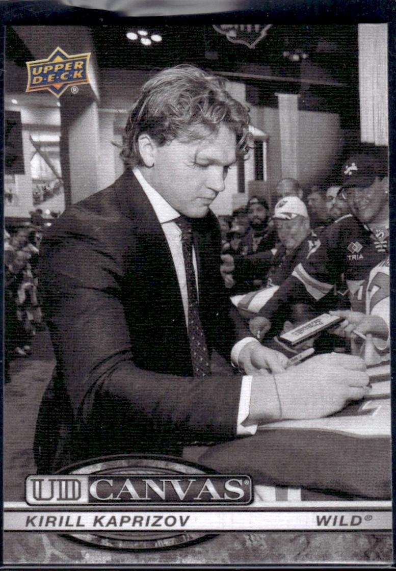2025 Upper Deck UD Canvas Kirill Kaprizov [Black White] #C-83 card