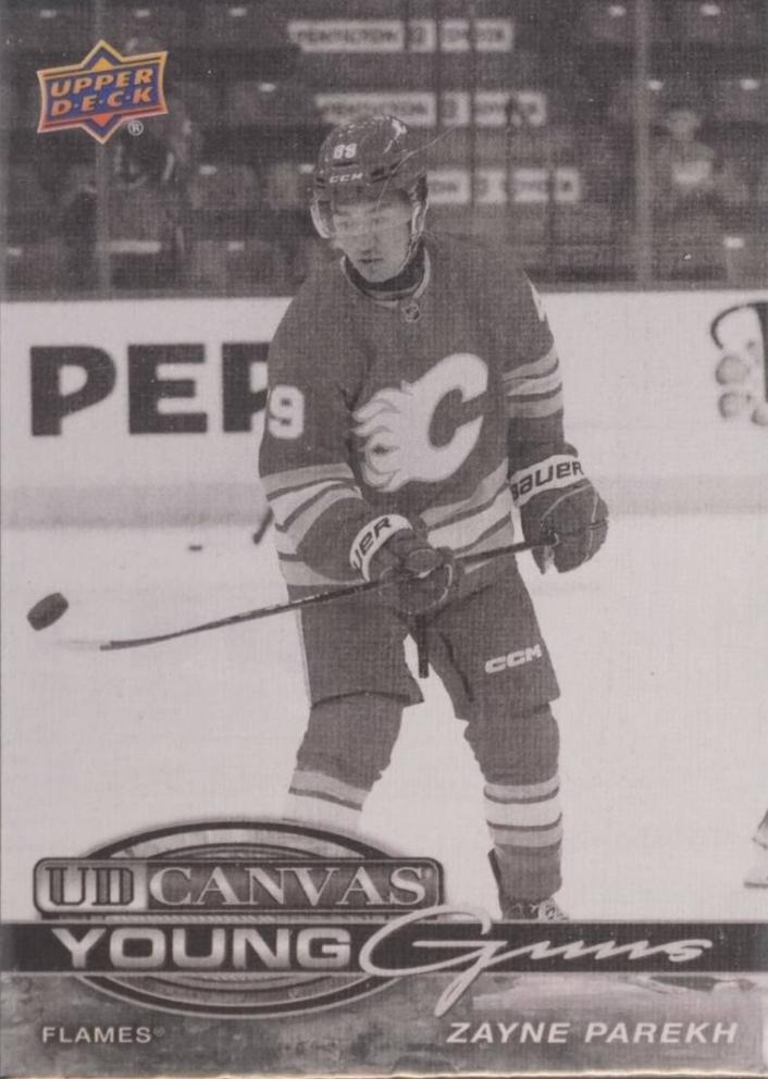 2025 Upper Deck UD Canvas Zayne Parekh [Black White] #C-96 card