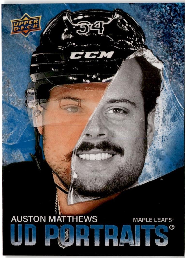 2025 Upper Deck UD Portraits Auston Matthews [Speckle] #P-10 card