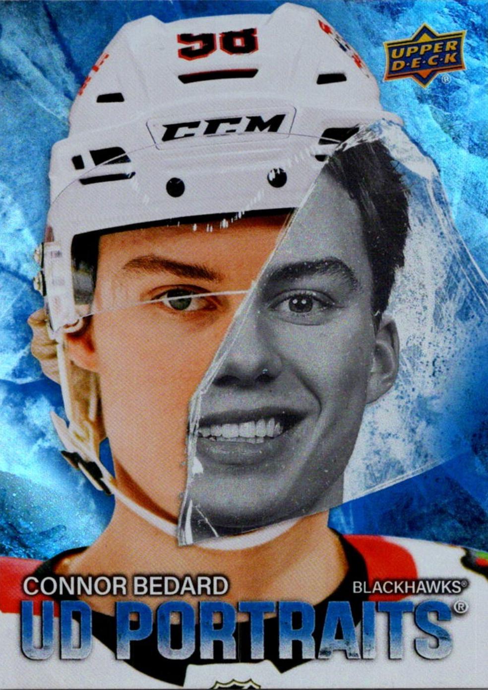 2025 Upper Deck UD Portraits Connor Bedard #P-1 card