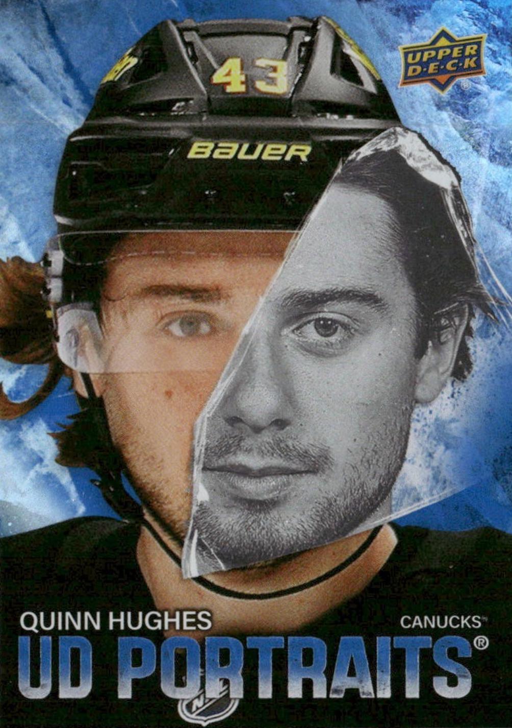 2025 Upper Deck UD Portraits Quinn Hughes #P-25 card