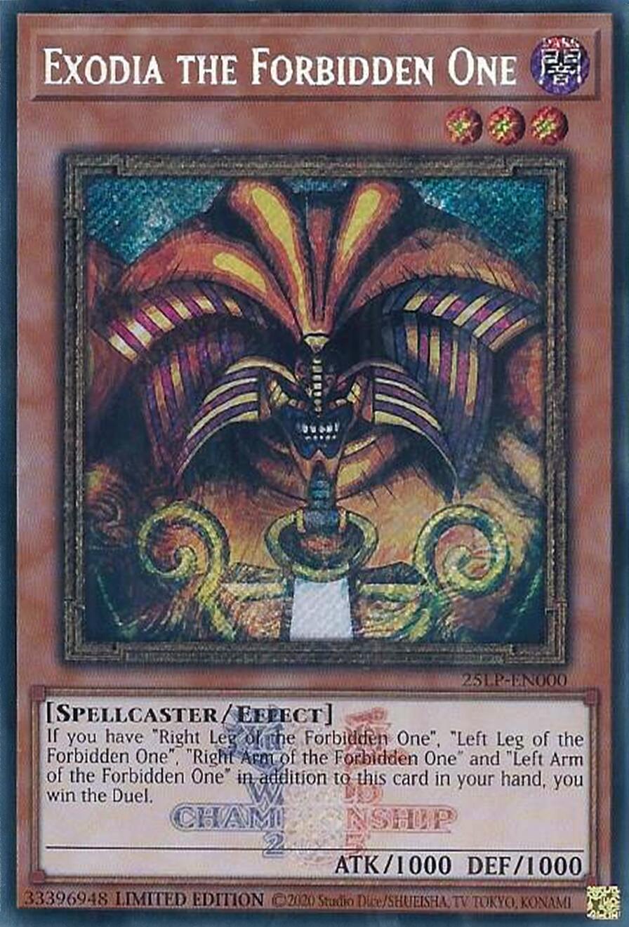 2025 World Championship Limited Pack Exodia the Forbidden One 25LP-EN000 card