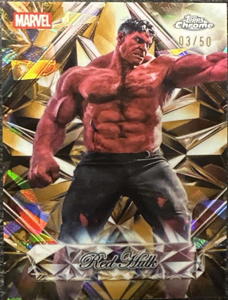 2026 2025 Topps Chrome Studios Sapphire Selections Red Hulk [Gold] #SS-9 card