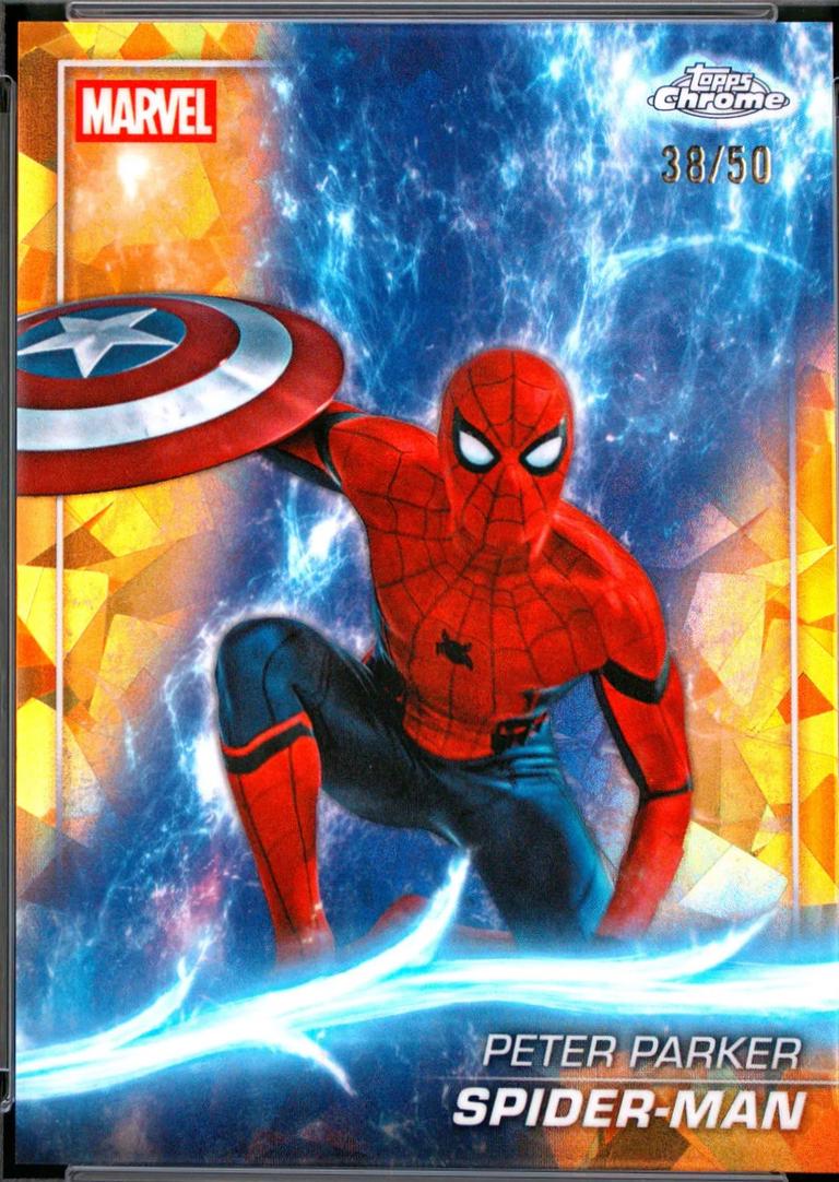 2026 2025 Topps Chrome Studios Spider-Man [Gold Sapphire] #61 card
