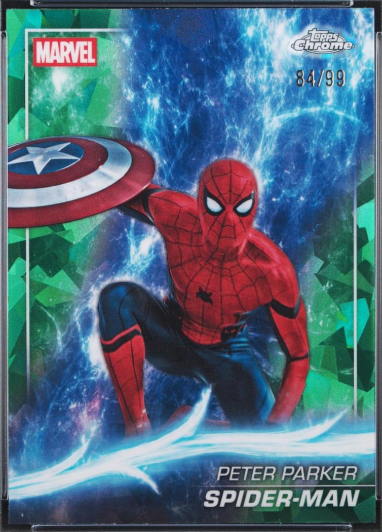 2026 2025 Topps Chrome Studios Spider-Man [Green Sapphire] #61 card