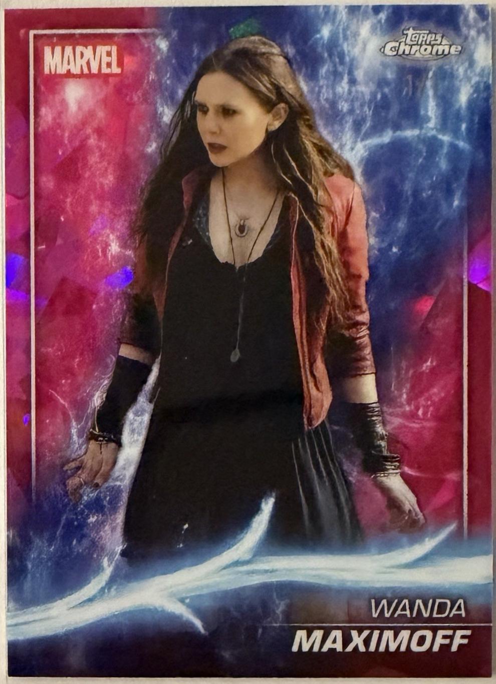 2026 2025 Topps Chrome Studios Wanda Maximoff [Sapphire] #52 card