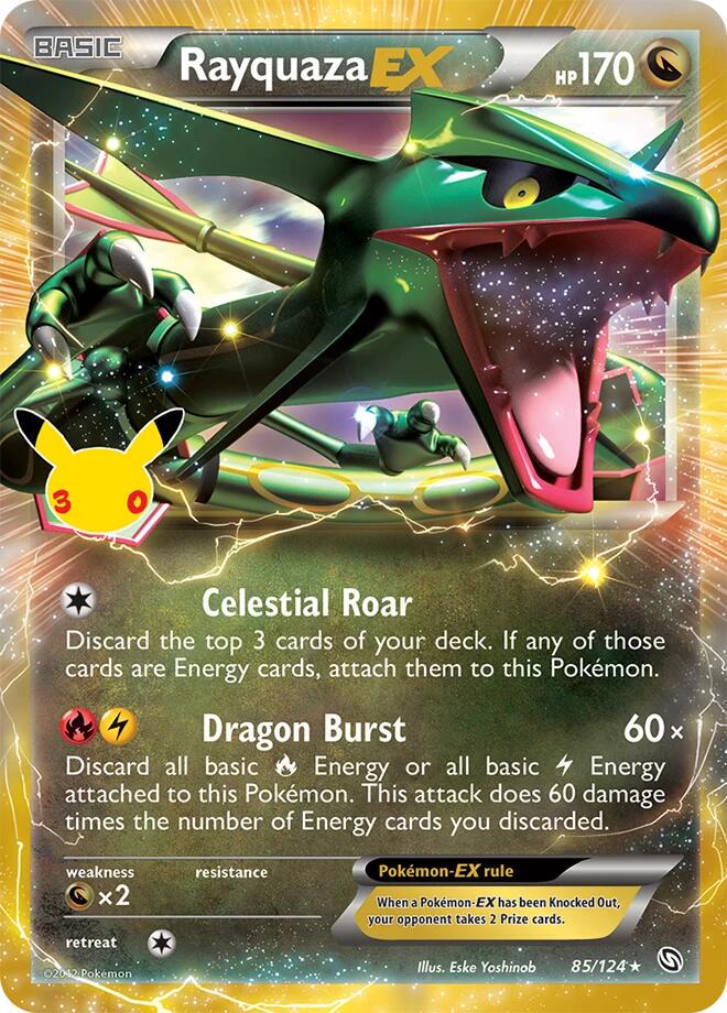 2026 30th Celebration Rayquaza EX #85 card