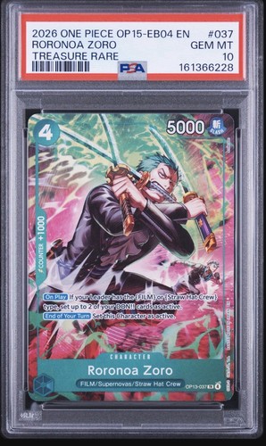 2026 Adventure on Kami's Island Roronoa Zoro #OP13-037 card