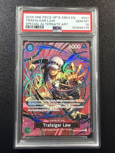 2026 Adventure on Kami's Island Trafalgar Law [SP] #OP13-031 card