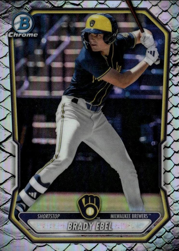 2026 Bowman Chrome Prospect Brady Ebel [Reptilian Refractor] #BCP-142 card