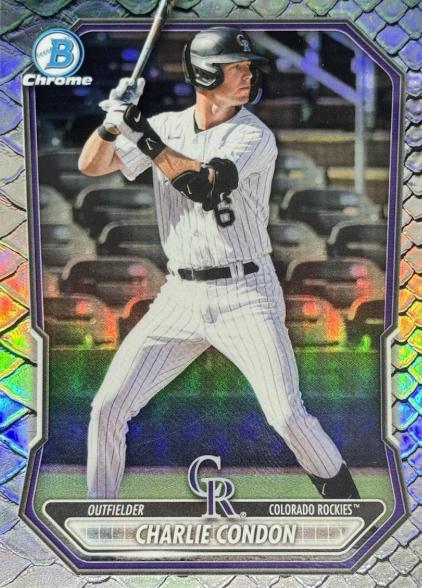 2026 Bowman Chrome Prospect Charlie Condon [Reptilian Refractor] #BCP-46 card