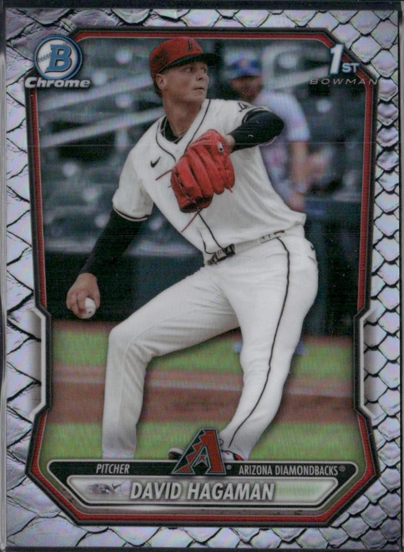2026 Bowman Chrome Prospect David Hagaman [Reptilian Refractor] #BCP-84 card