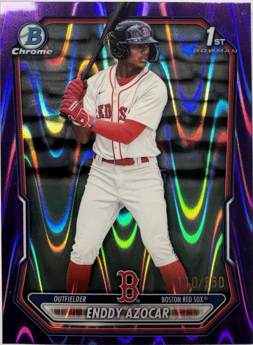 2026 Bowman Chrome Prospect Enddy Azocar [Purple RayWave Refractor] #BCP-23 card