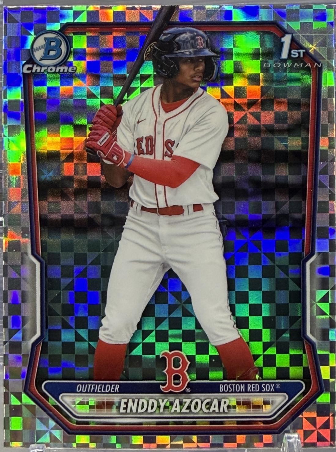 2026 Bowman Chrome Prospect Enddy Azocar [X-Fractor] #BCP-23 card