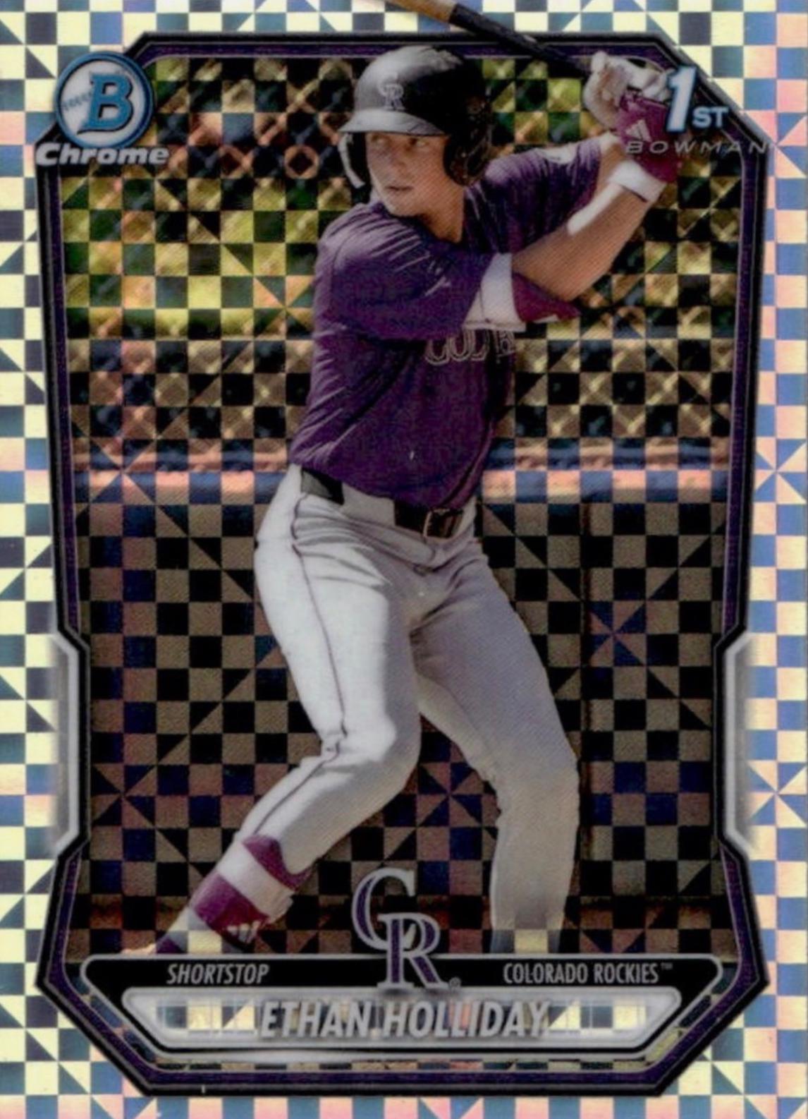 2026 Bowman Chrome Prospect Ethan Holliday [X-Fractor] #BCP-1 card
