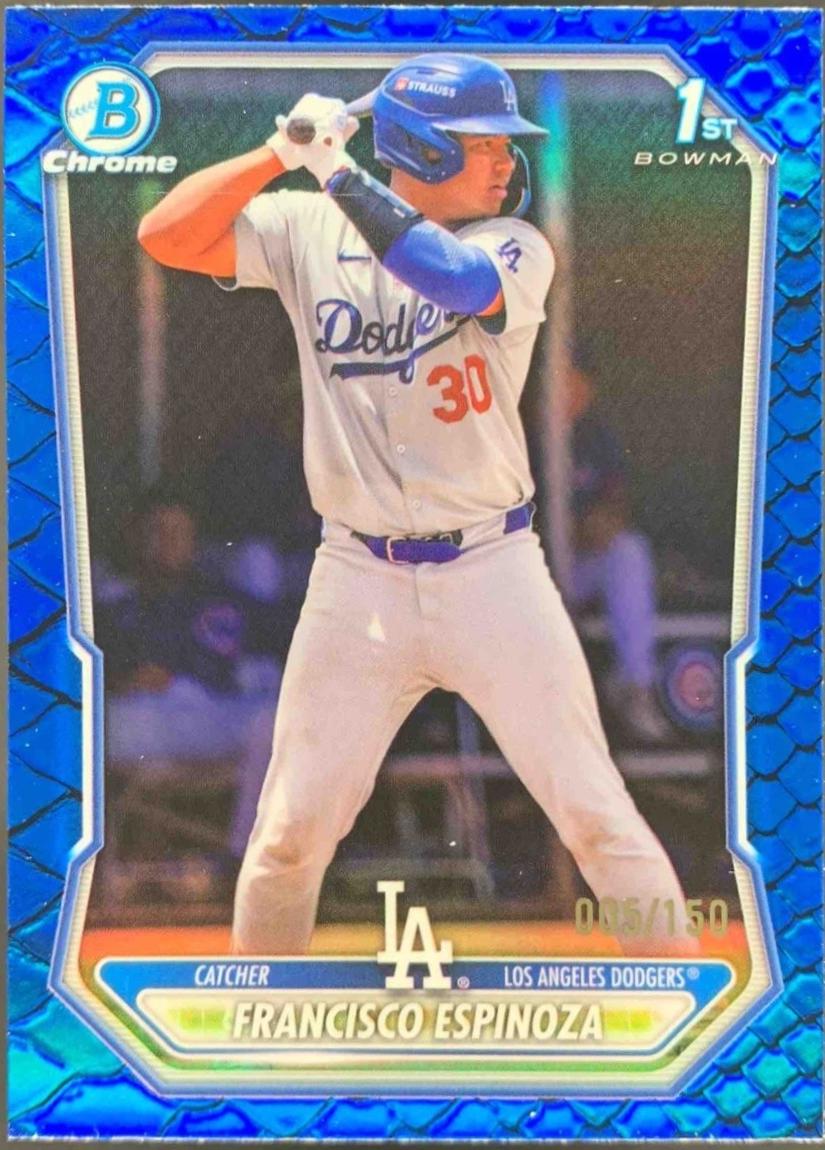 2026 Bowman Chrome Prospect Francisco Espinoza [Reptilian Blue Refractor] #BCP-106 card