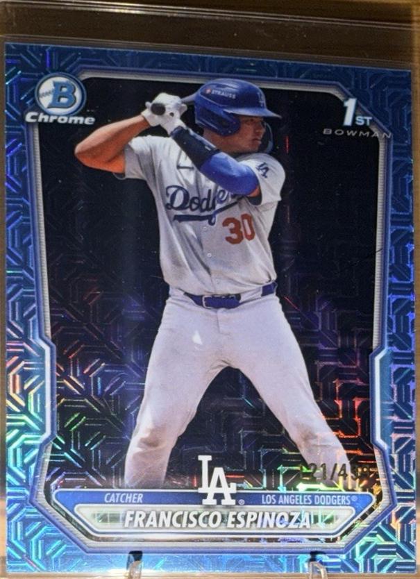 2026 Bowman Chrome Prospect Francisco Espinoza [Sky Blue Mojo Refractor] #BCP-106 card