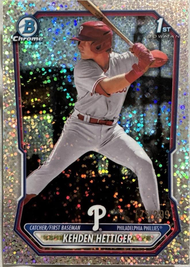 2026 Bowman Chrome Prospect Kehden Hettiger [Speckle Refractor] #BCP-101 card