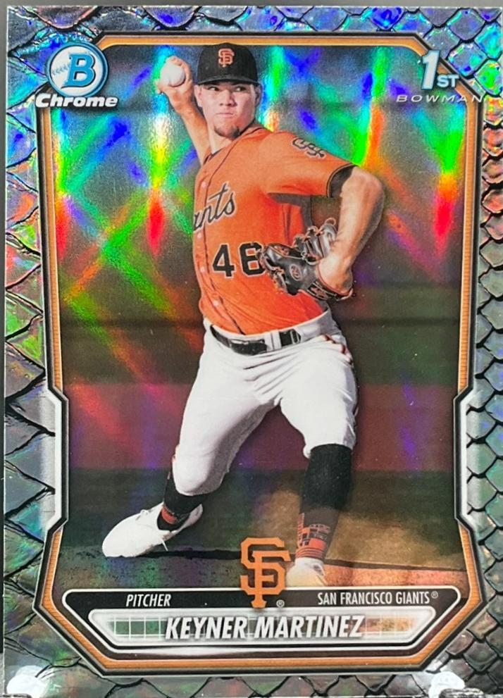 2026 Bowman Chrome Prospect Keyner Martinez [Reptilian Refractor] #BCP-132 card