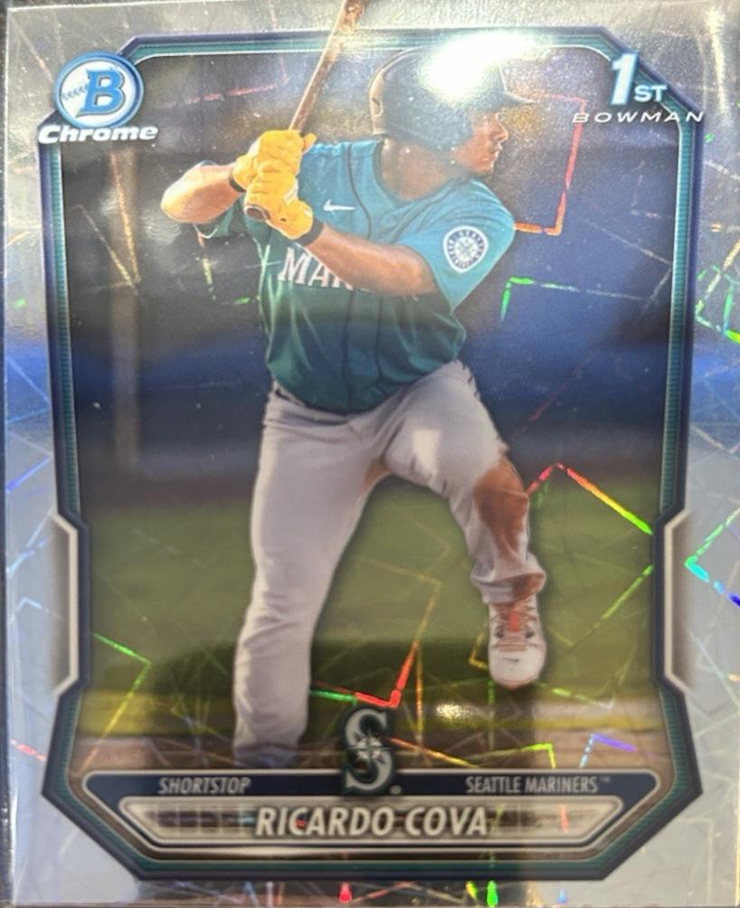 2026 Bowman Chrome Prospect Ricardo Cova [Lazer Refractor] #BCP-94 card