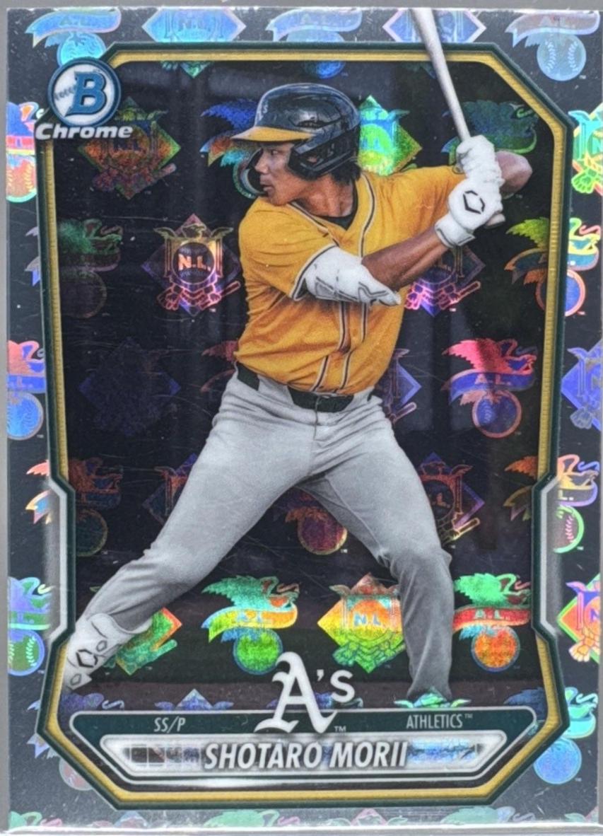 2026 Bowman Chrome Prospect Shotaro Morii [League LogoFractor] #BCP-48 card