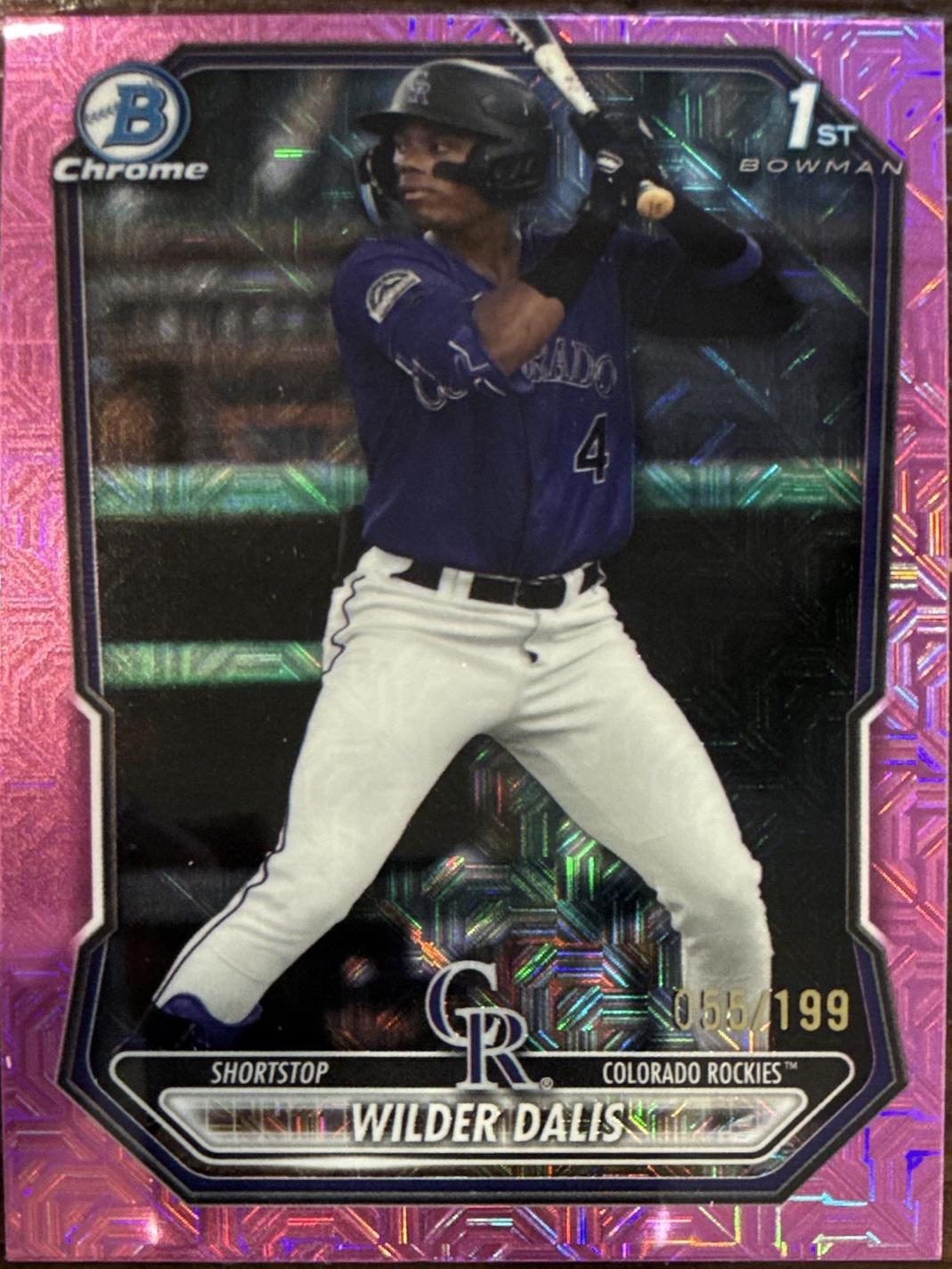 2026 Bowman Chrome Prospect Wilder Dalis [Pink Mojo Refractor] #BCP-150 card