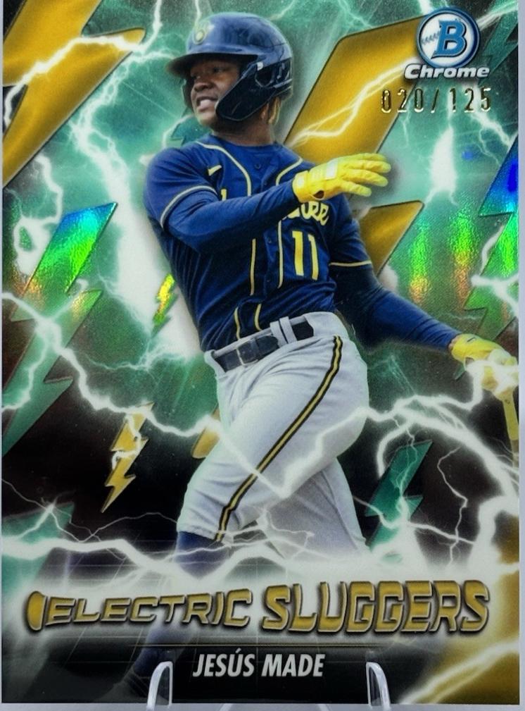 2026 Bowman Electric Sluggers Jesus Made [Aqua] #ES-20 card
