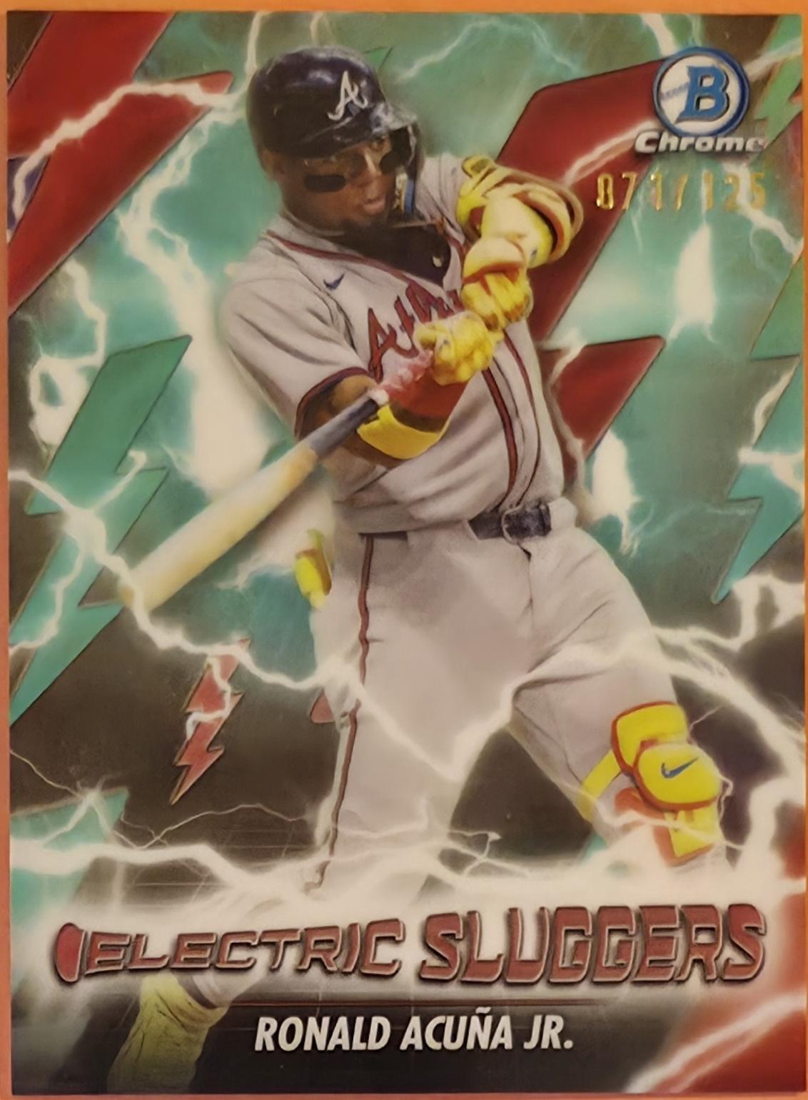 2026 Bowman Electric Sluggers Ronald Acuna Jr. [Aqua] #ES-8 card