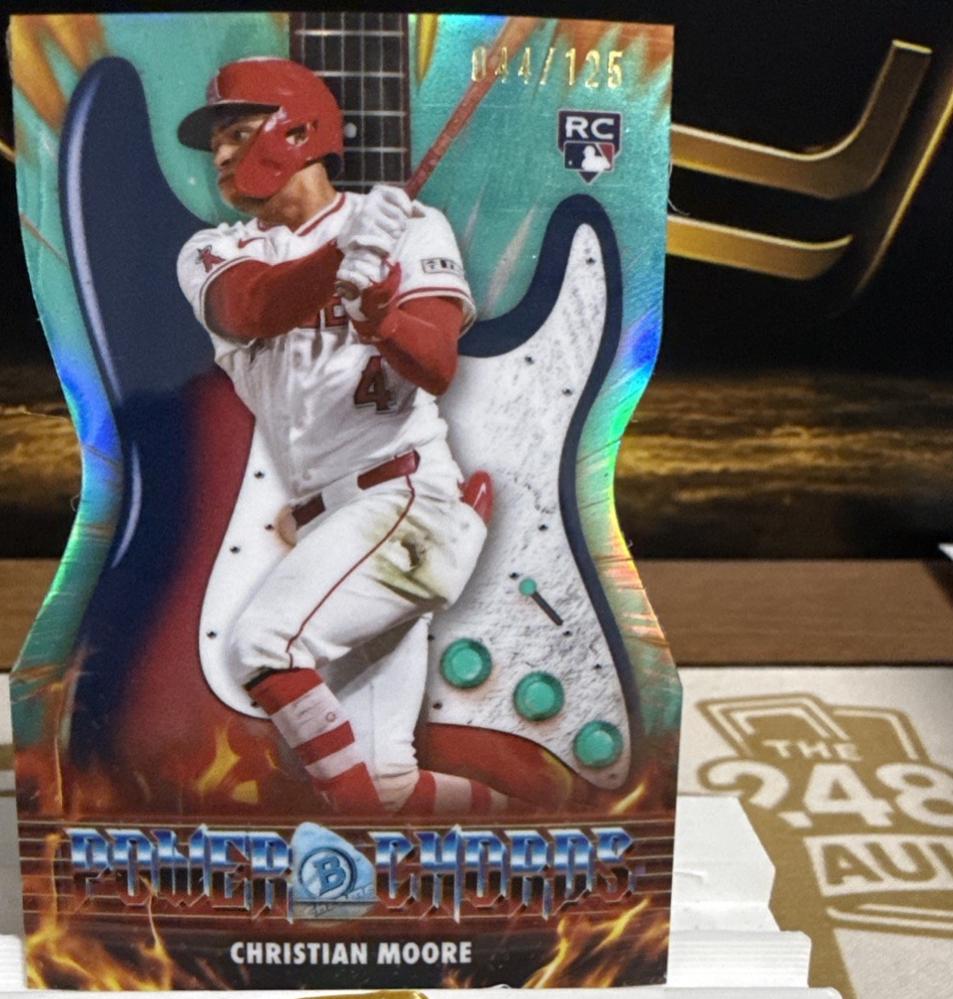 2026 Bowman Power Chords Christian Moore [Aqua] #PC-19 card