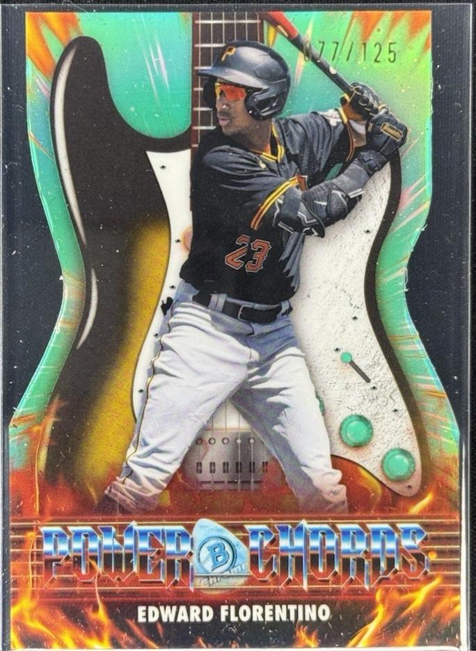 2026 Bowman Power Chords Edward Florentino [Aqua] #PC-10 card