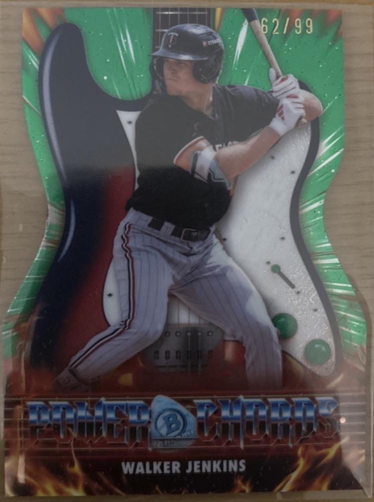 2026 Bowman Power Chords Walker Jenkins [Green] #PC-8 card