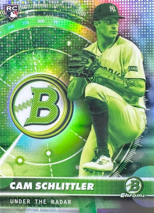 2026 Bowman Under the Radar Cam Schlittler #UR-2 card
