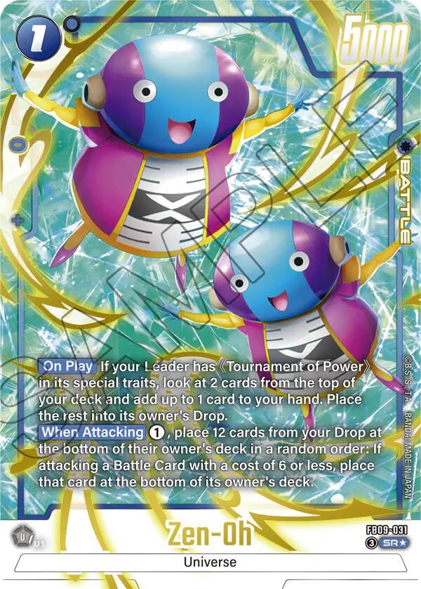 2026 Fusion World Dual Evolution Zen-Oh [Alternate Art] #FB09-031 card
