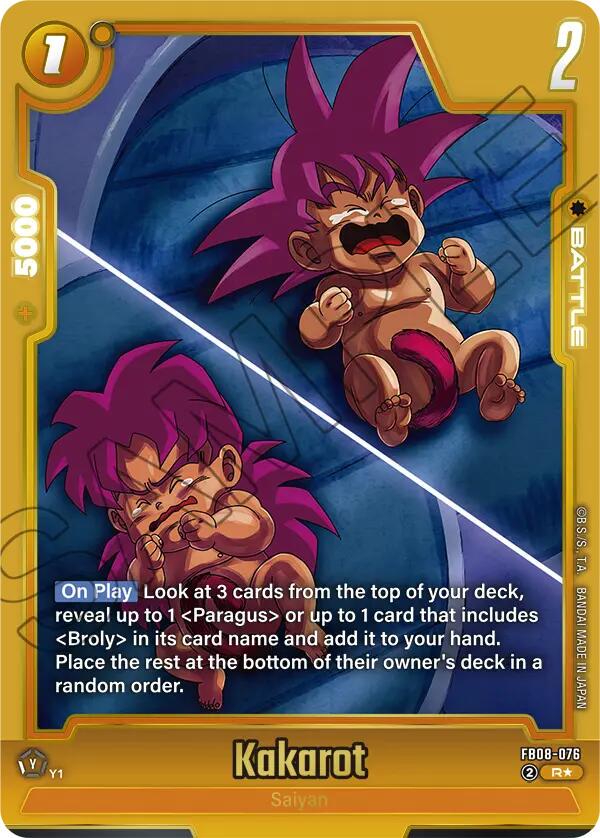2026 Fusion World Saiyan's Pride Kakarot [Alternate Art] #FB08-076 card