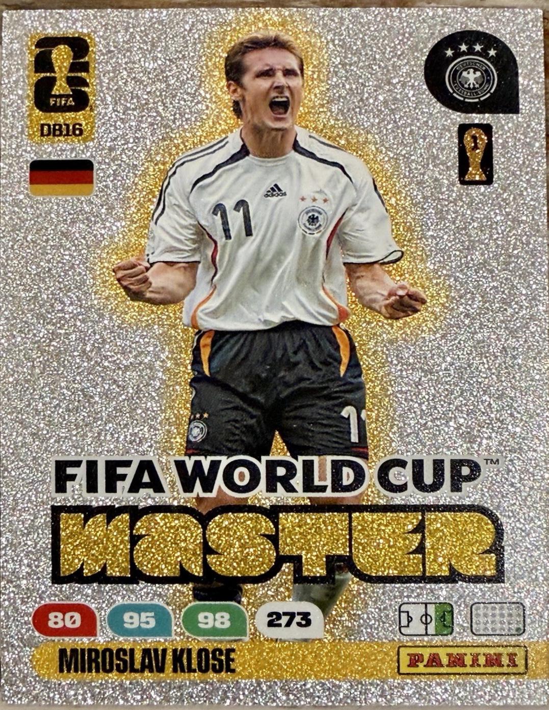 2026 Panini Adrenalyn XL FIFA World Cup Master Miroslav Klose #DB16 card
