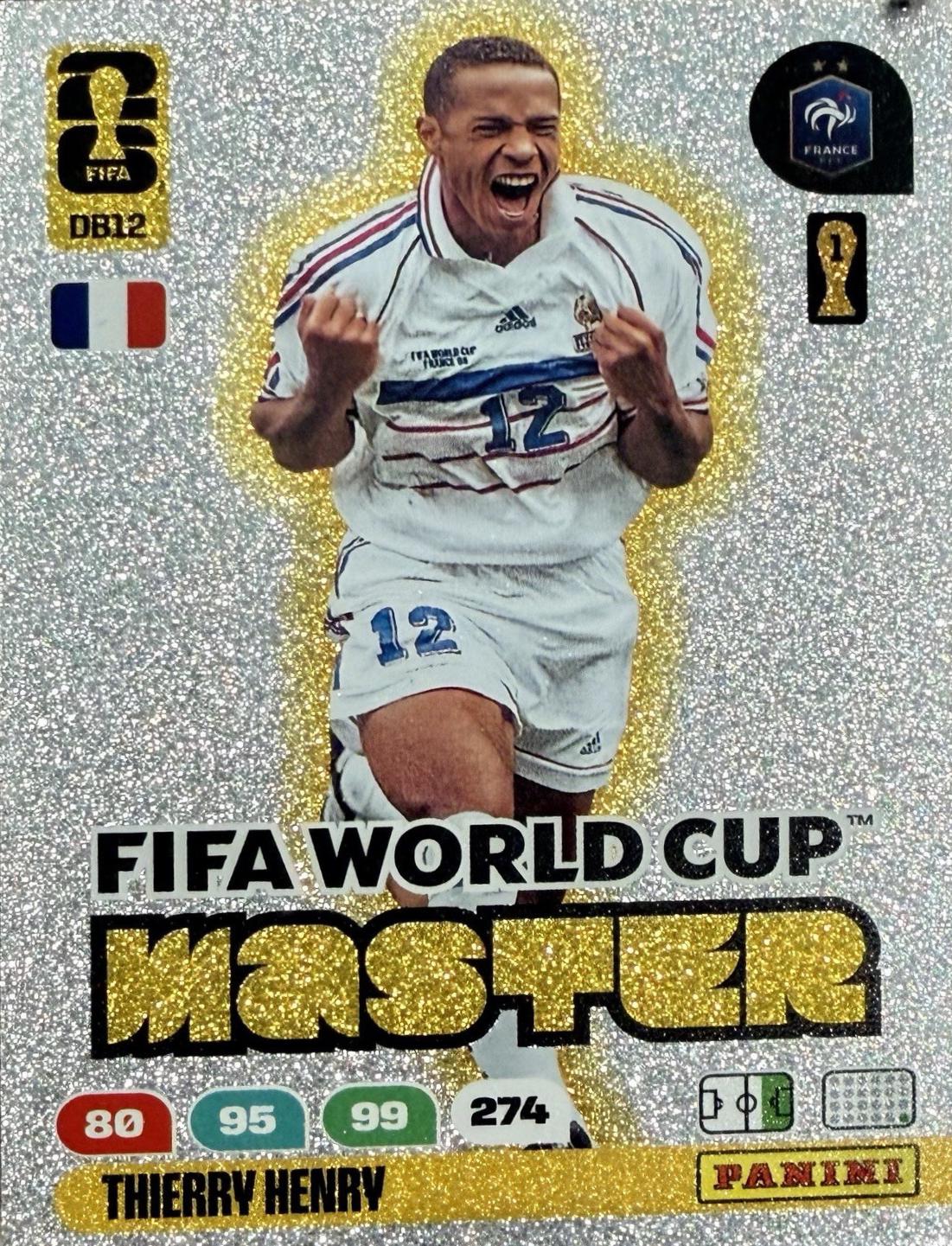 2026 Panini Adrenalyn XL FIFA World Cup Master Thierry Henry #DB12 card