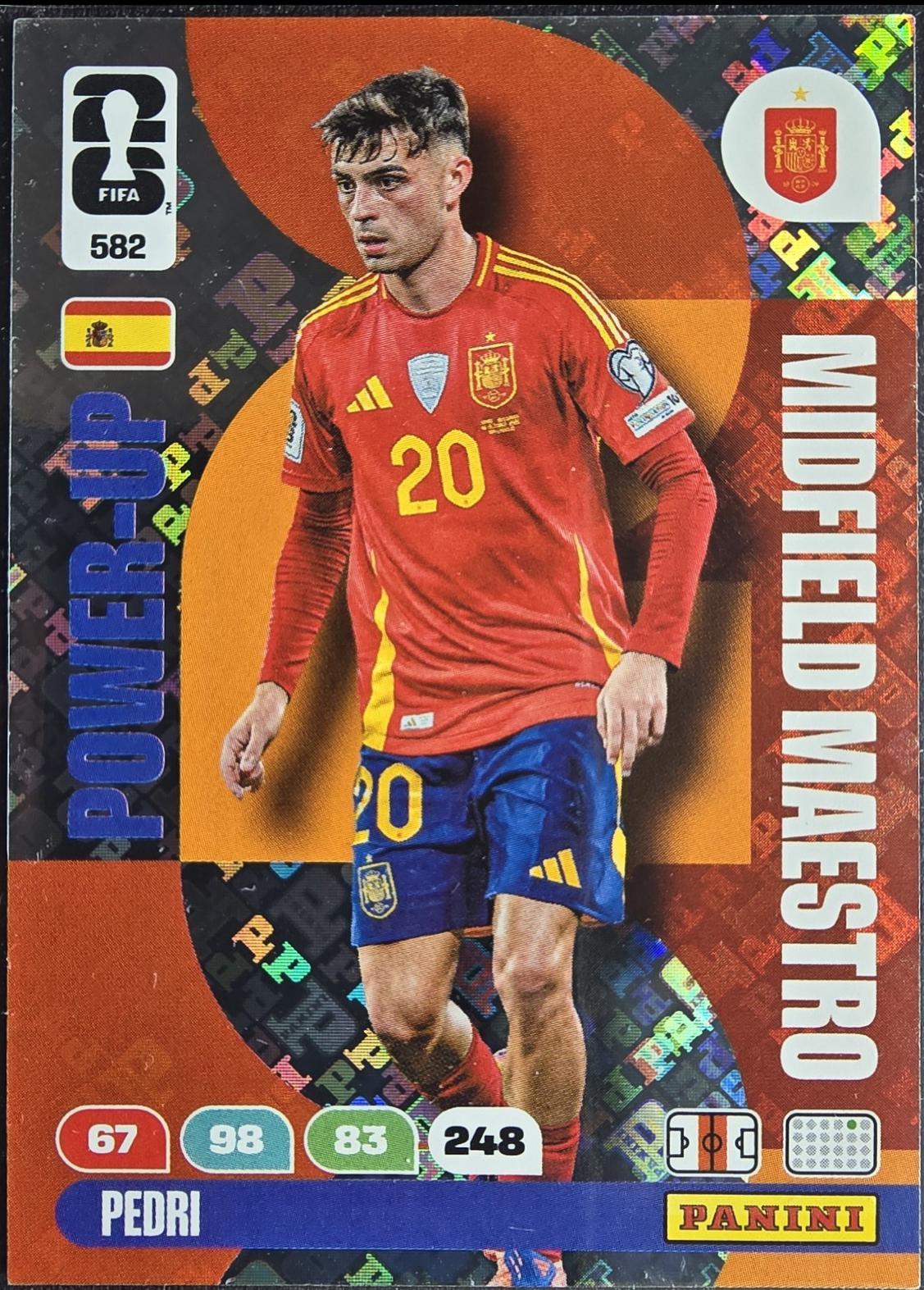 2026 Panini Adrenalyn XL FIFA World Cup Pedri #582 card