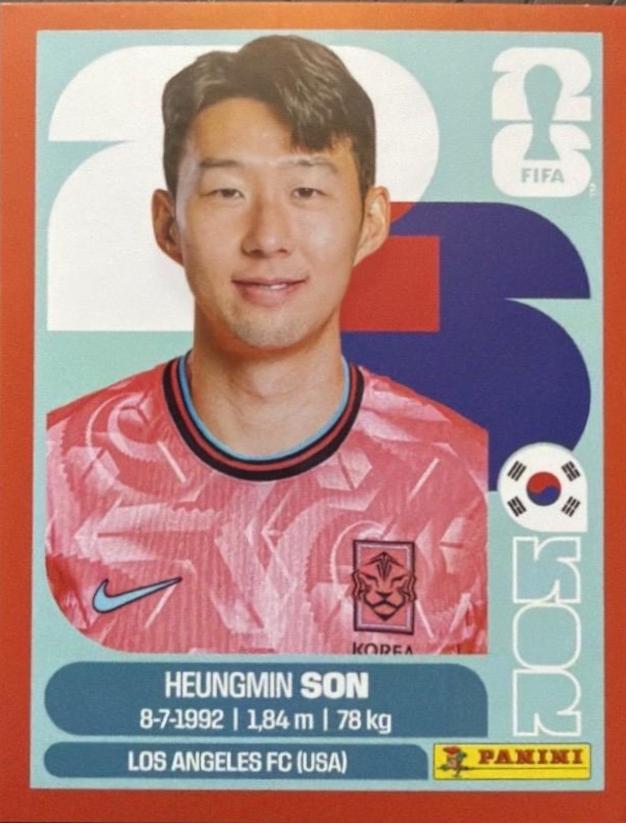 2026 Panini FIFA World Cup Stickers Heung-min Son [Red] #KOR18 card