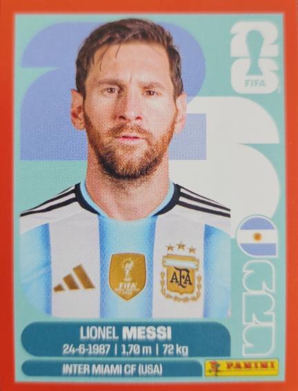 2026 Panini FIFA World Cup Stickers Lionel Messi [Red] #ARG17 card