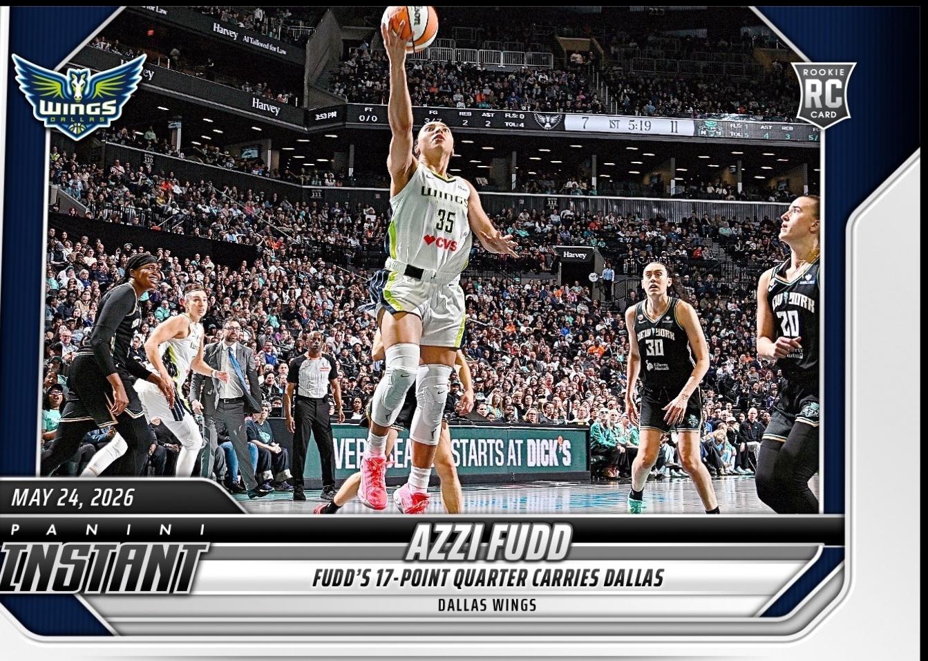 2026 Panini Instant WNBA Azzi Fudd #88 card